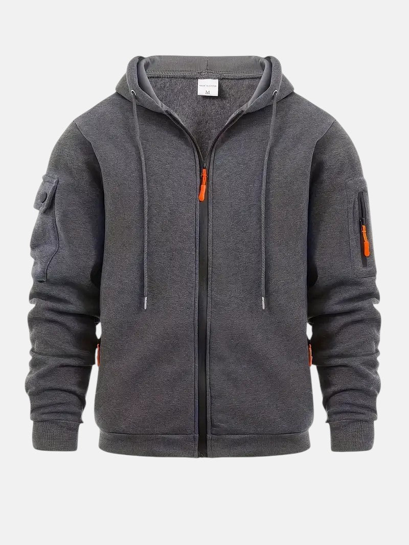 Santana | Hættejakke med lynlås til mænd