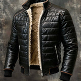 Gonzalo - Sort dunjakke med sherpa-for