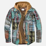 Fernando | Patchwork vest med ternet mønster