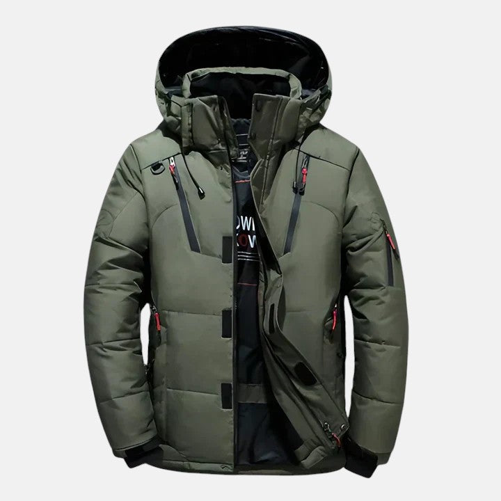 Rodri | Polstret skijakke med hætte og lommer