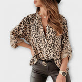 Patricia | Modebluse med leopardprint