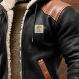 Simón - Varm multifunktionsjakke i ruskind og læder