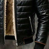 Gonzalo - Sort dunjakke med sherpa-for