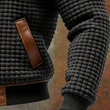 Velasco - Tekstureret jakke med læder