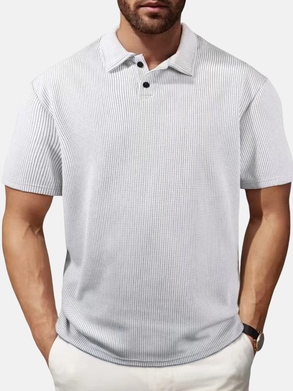 Miguel | Åndbar Kortærmet Polo T-shirt