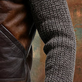 Pascual - Sherpa læderjakke