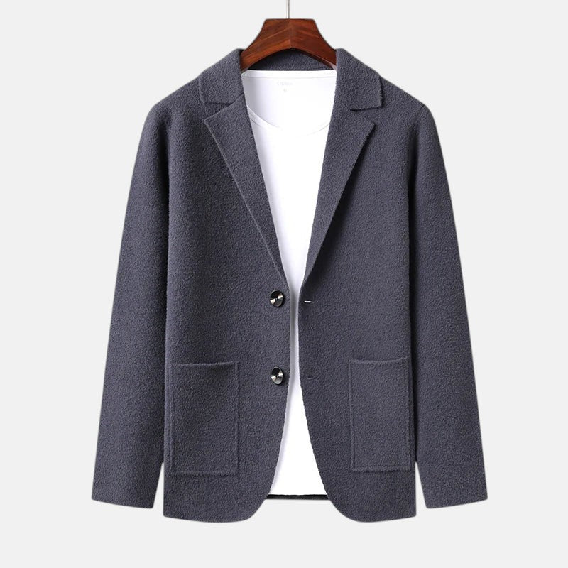 Rodrigo | Blazer-stil Cardigan med Patcheslommer