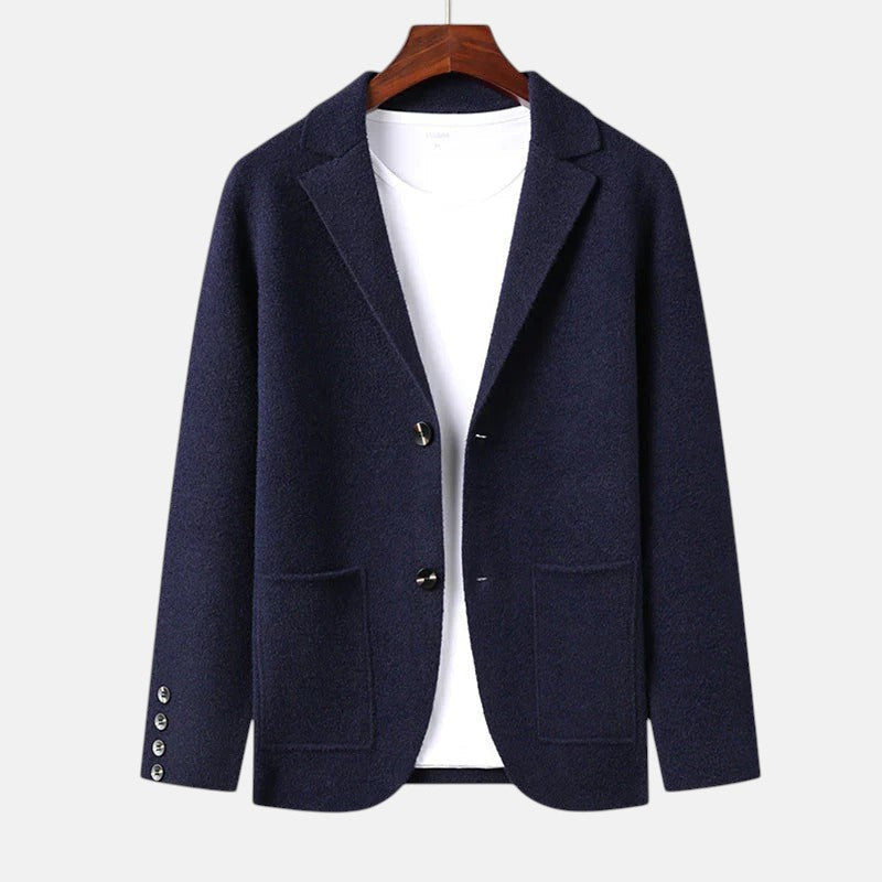 Rodrigo | Blazer-stil Cardigan med Patcheslommer