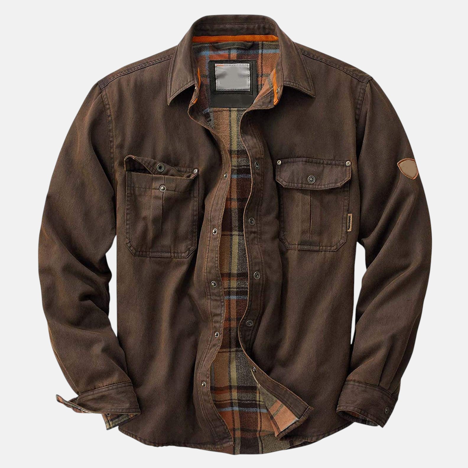 Tiago | Voksbehandlet Bomberjakke med Varm Flannel